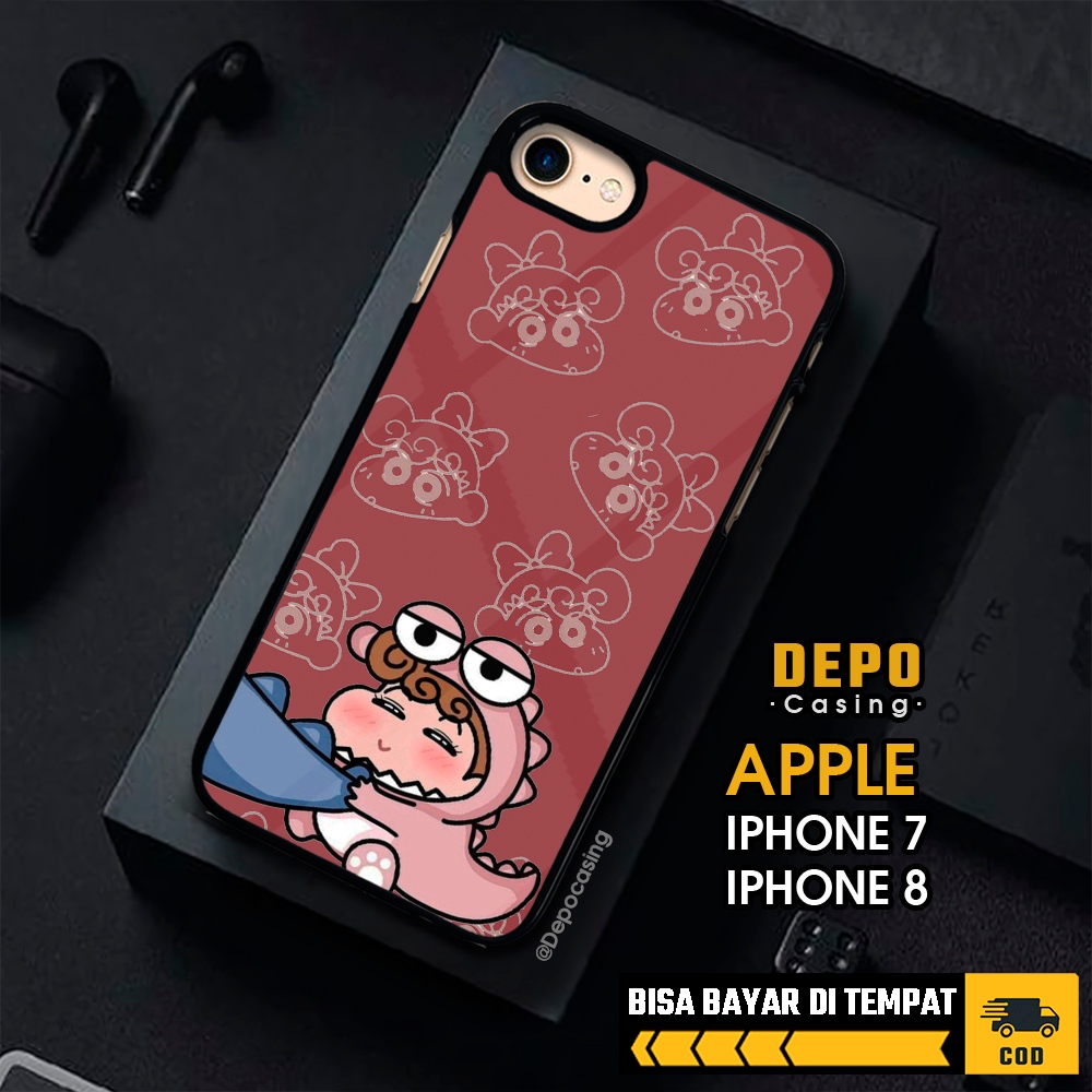 Case Iphone 7 Iphone 8 Casing Iphone 7 Iphone 8  Casing Depo Casing [DINO] Case Glossy Case Aestheti