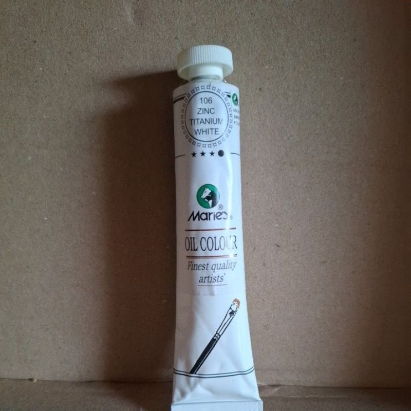 

cat minyak / oil colour maries 50 ml ZINC TITANIUM WHITE 106