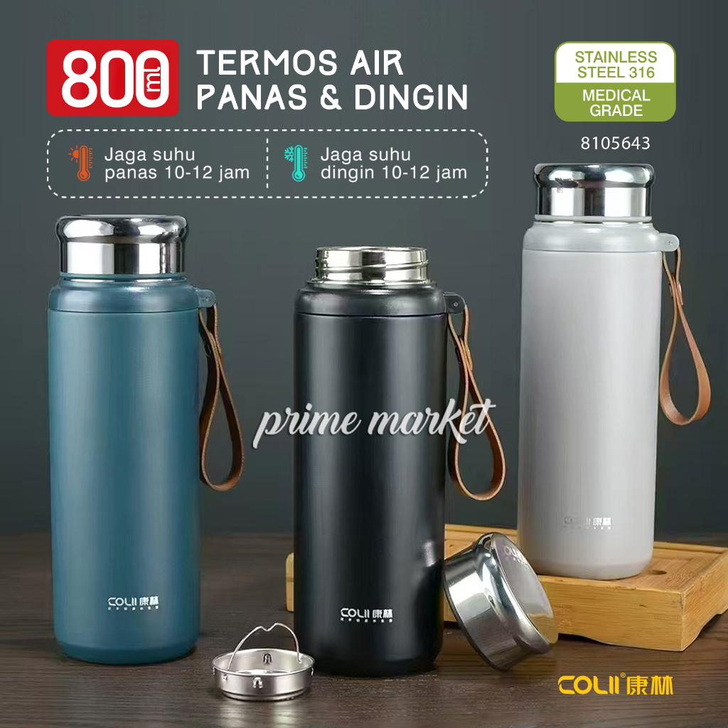 Termos Air Panas Stainless 800ml Thermos Air Panas Tremos Air Panas Dingin (8105643) A241