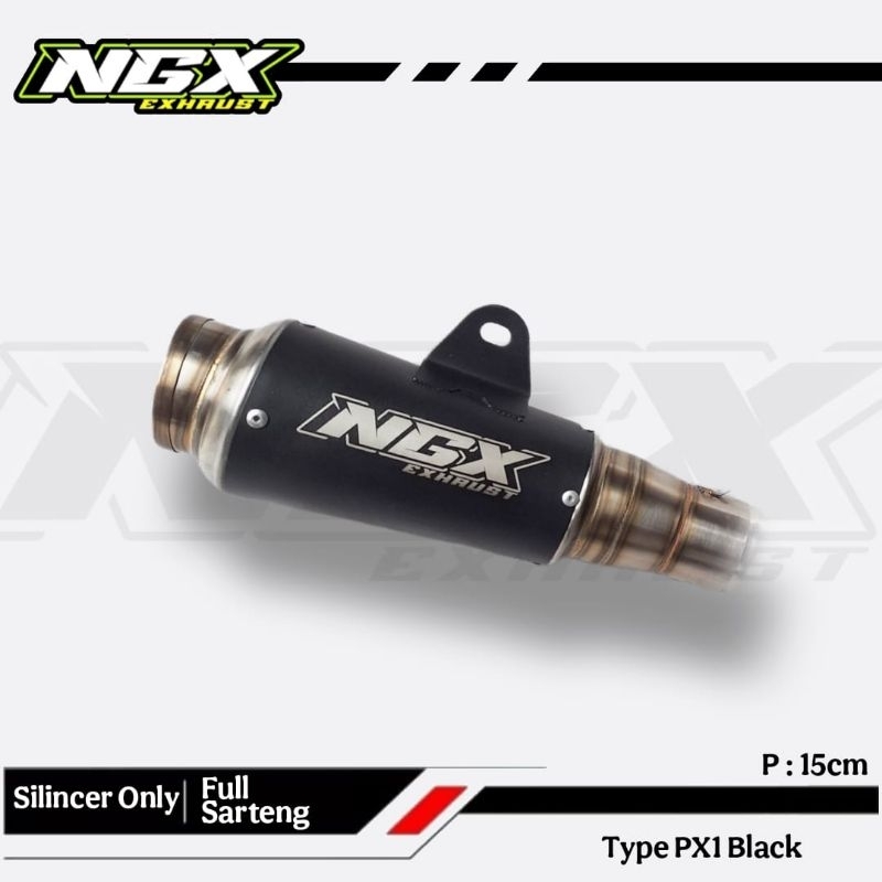 Slincer Knalpot Slencer Knalpot NGX Cp3 Mp2 Type PX1 Black