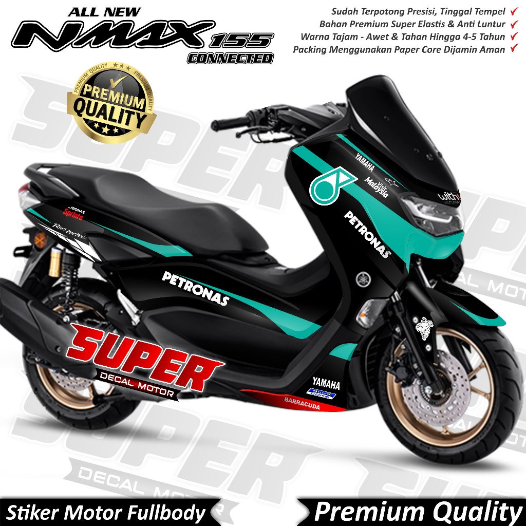 TERBARU Stiker Decal Yamaha Nmax 2020 2021 2022 Full Body Variasi Petronas Keren