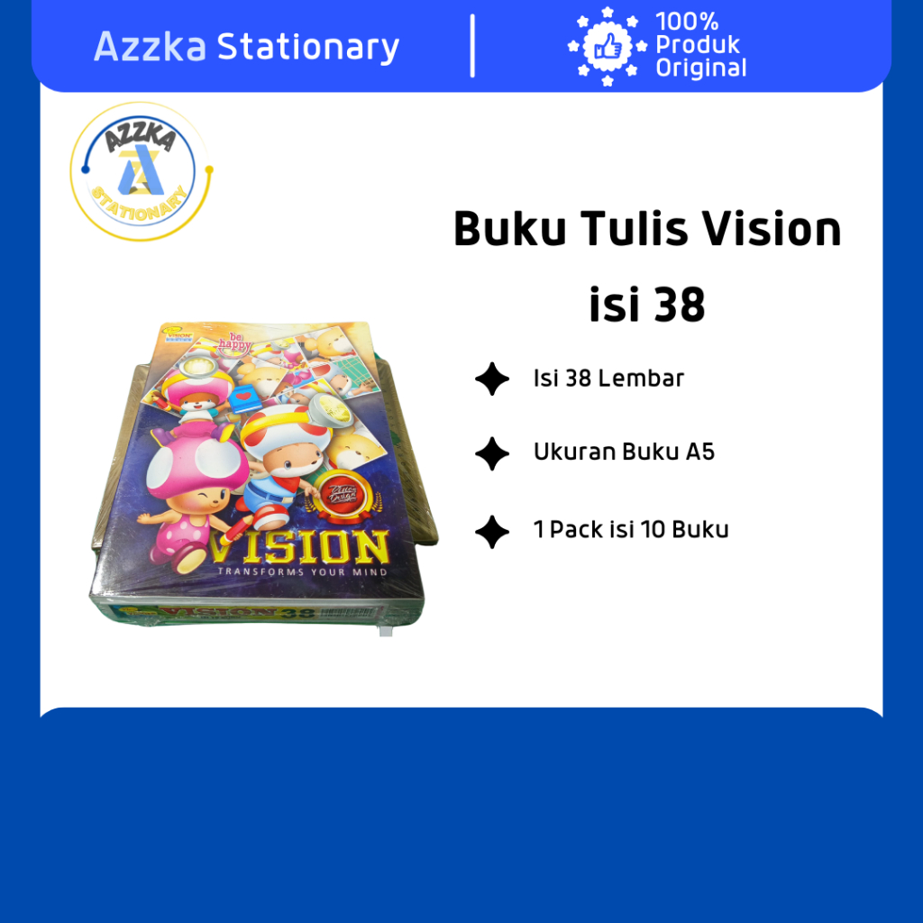 

Buku Tulis Vision 38Lembar (1Pack)