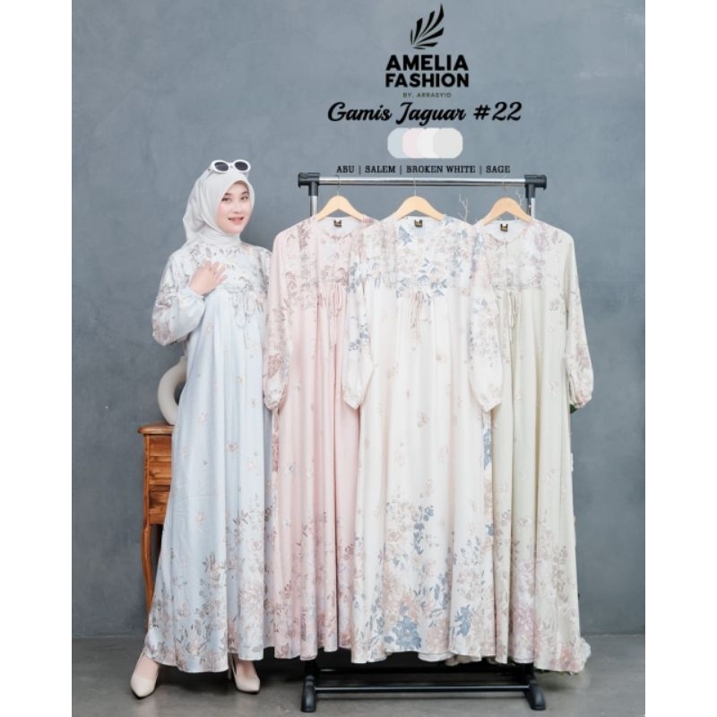 GAMIS JAGUAR ORIGINAL AMELIA FASHION BRAND SOLO ORIGINAL BRAND GAMIS MURAH PRINTING
