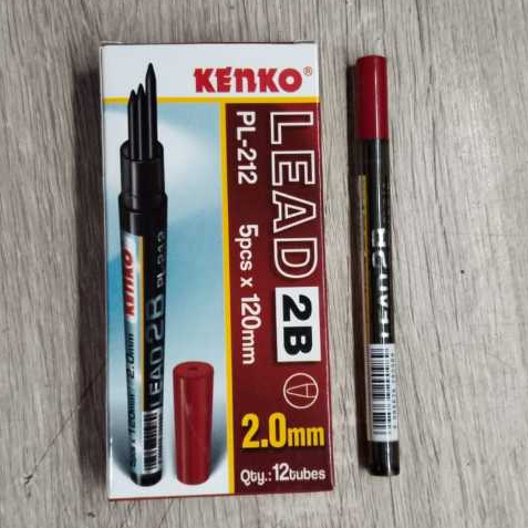 

Refil pensil isi pensil 2.0 mm 2B / pensil lead 2b kenko 2 mm harga per tube / 1 tube