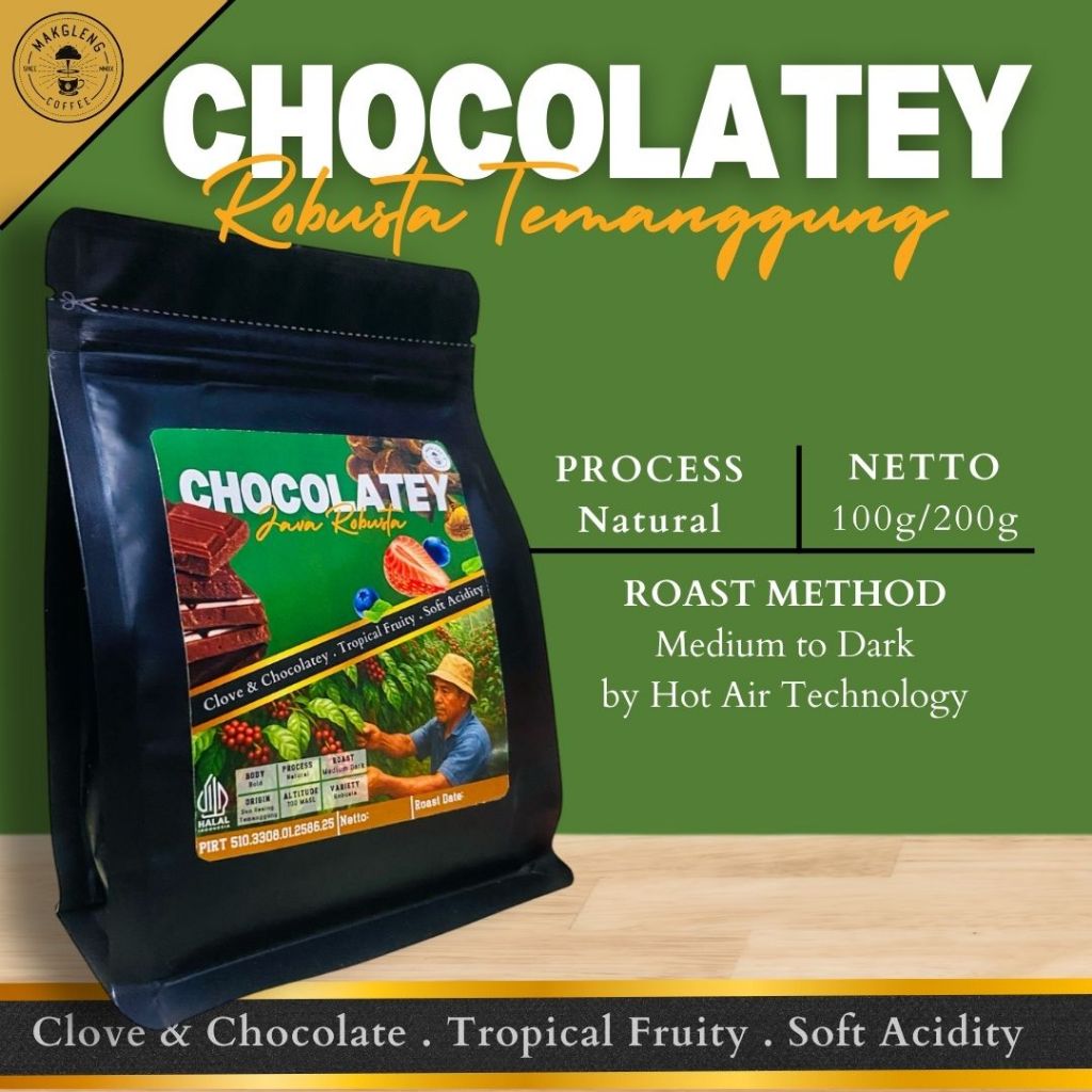 

Kopi Asli 100% Robusta Temanggung | Kopi Bubuk 100/200Gr | Notes Coklat, Cengkeh, Gula Jawa