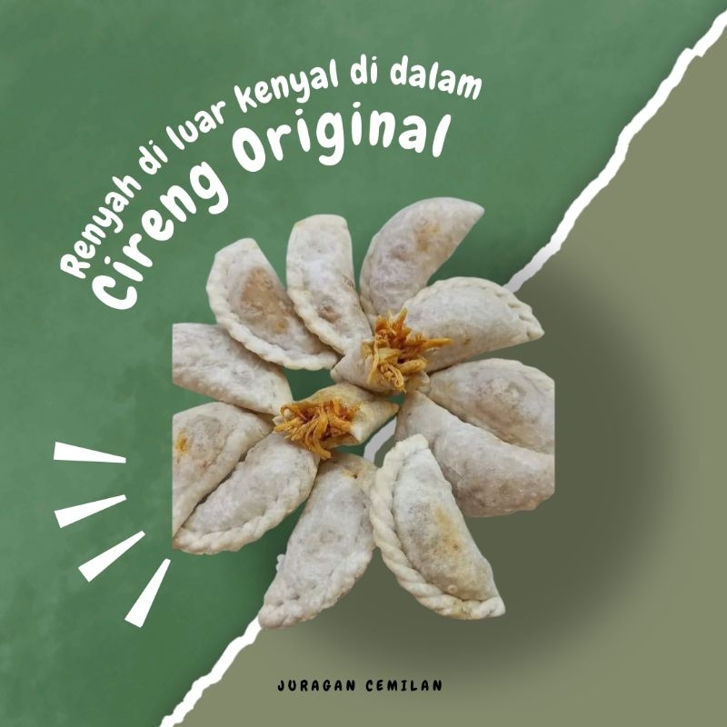 

Cireng Frozen original isi suwiran ayam ukuran sedang 8 cm isi 5 pcs