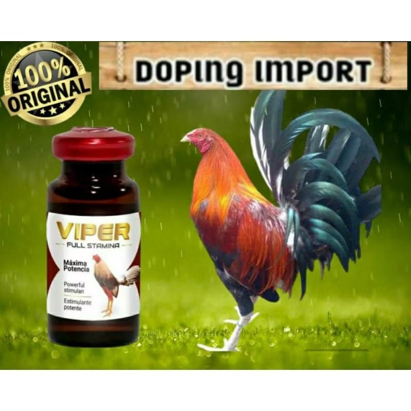 Doping Ayam Aduan VIPER Full Stamina Injeksi Sabung Taji Pisau Terbaik 100% Original Import vitamin