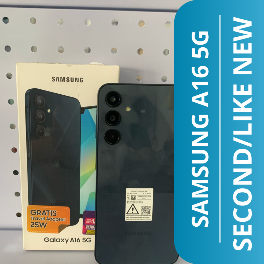HP SECON SAMSUNG A16 5G 8/256GB / SAMSUNG A16 5G HP SECOND / SECOND LIKE NEW