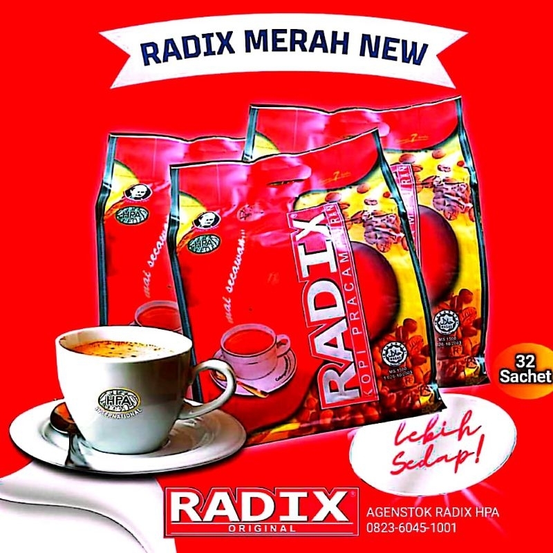 

Kopi Radix Jumbo Malaysia Isi 32 Sachet
