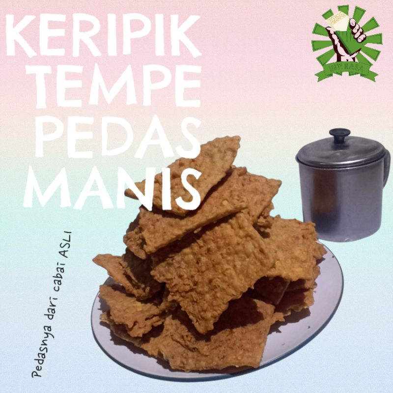 

Best Seller keripik tempe Pedas Manis 250gr Oleh oleh Bandung
