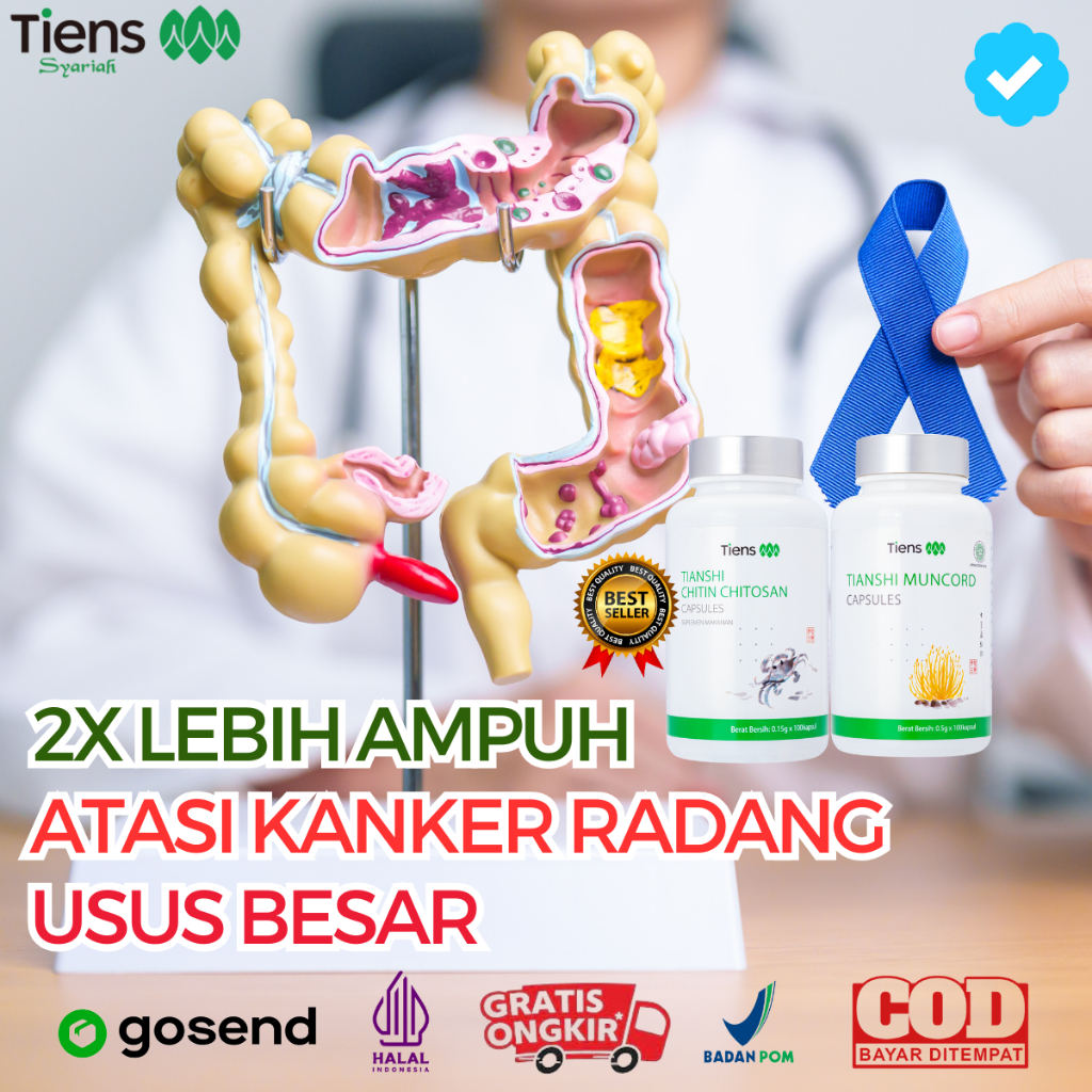TIENS Tcm Herbal China Kanker Radang Usus Besar Buntu Fitofarmaka Bpom Halal Original