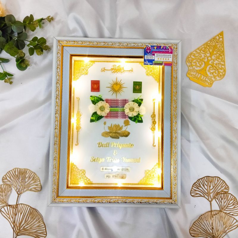 Mahar Pernikahan PSHT akrilik / Mahar Pernikahan Setia Hati akrilik / Mahar pernikahan Perguruan sil