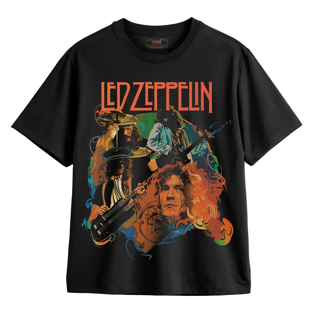 [HOT] LED ZEPPELIN KAOS BAND LED ZEPPELIN OVERSIZE HITAM TFLIKS