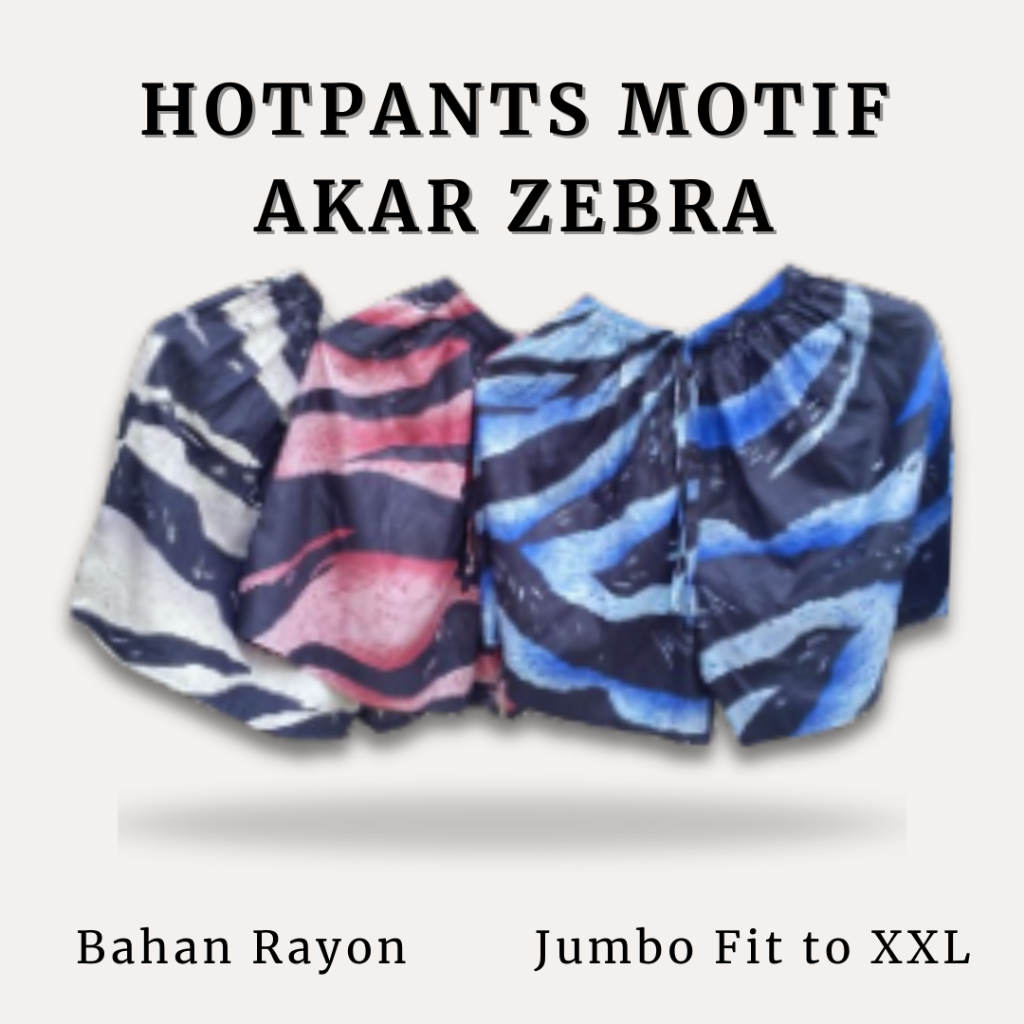 Hot Pants Wanita Celana Pendek Wanita Celana Santai Motif Bahan Rayon Hotpants Motif Celana Kolor Sa