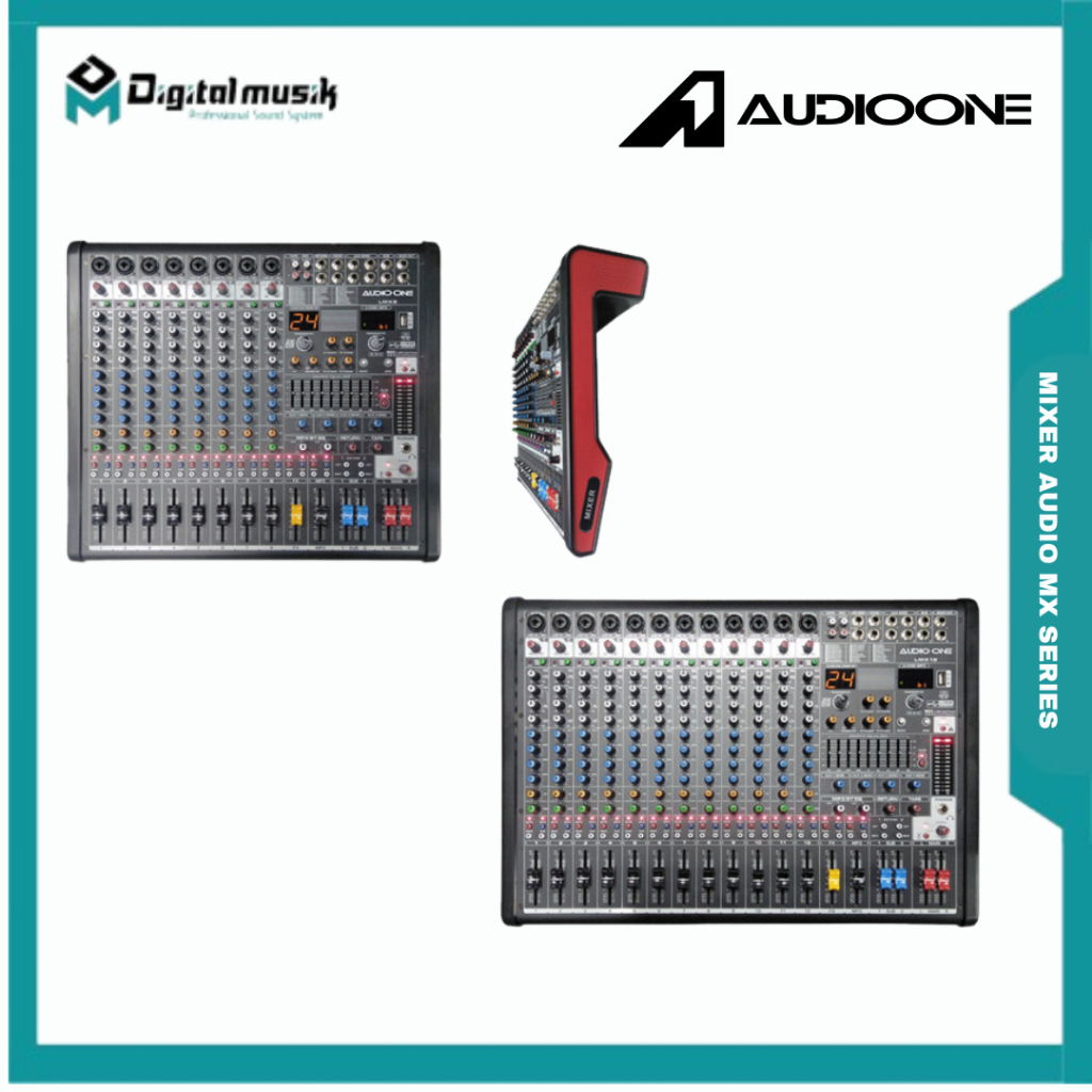 AUDIO ONE Mixer Audio Lapangan 8 Channel Dan 12 Channel Mx Series Audio One | DIGITAL MUSIK