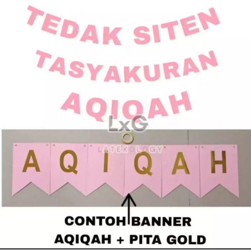 Banner Set + PITA / TASYAKURAN / TEDAK SITEN / AQIQAH/  KHITANAN