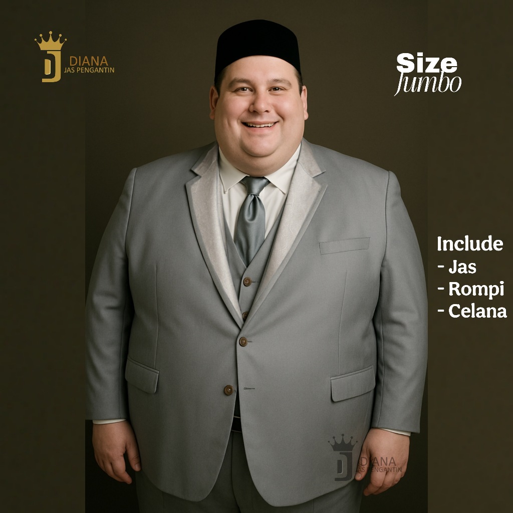 𝐃𝐢𝐚𝐧𝐚 𝐣𝐚𝐬 𝐩𝐞𝐧𝐠𝐚𝐧𝐭𝐢𝐧 Jas Pria Stelan Jas  Pengantin Pria Formal Jumbo Bahan Bridal Kombinasi Kerah Ja