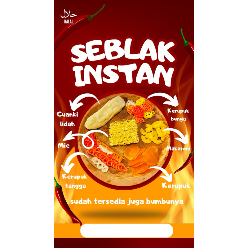 

Paket Seblak Instan / Seblak pedas