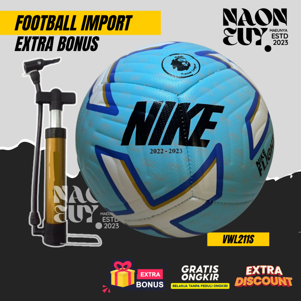 NIKE bola sepak NIKE PITCH 2023 bola sepak size 5
