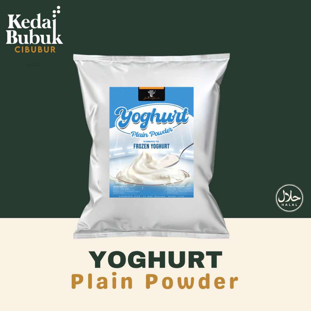 

Yoghurt Plain Powder 500gram | Frozen Yoghurt / Yogurt Dessert 100% Javaland Powder