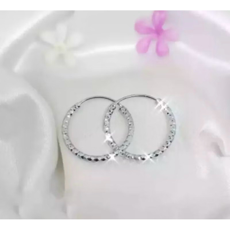anting gipsy silver titanium ukir anti luntur dan anti karat.