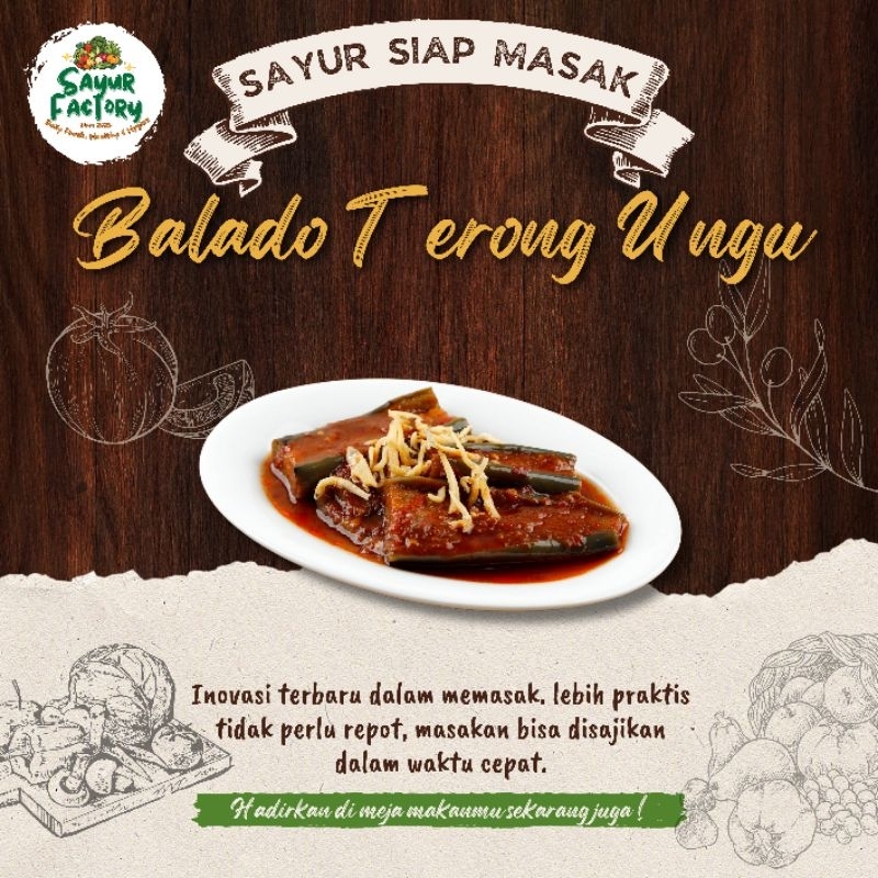 

Paket Siap Masak Balado Terong Ungu