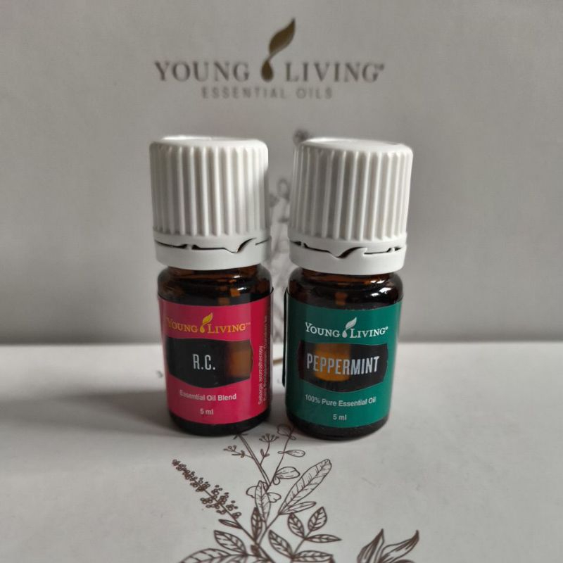 YL peppermint oil young living +rc oil young living, paket pancaroba young living,yleo, paket hemat 