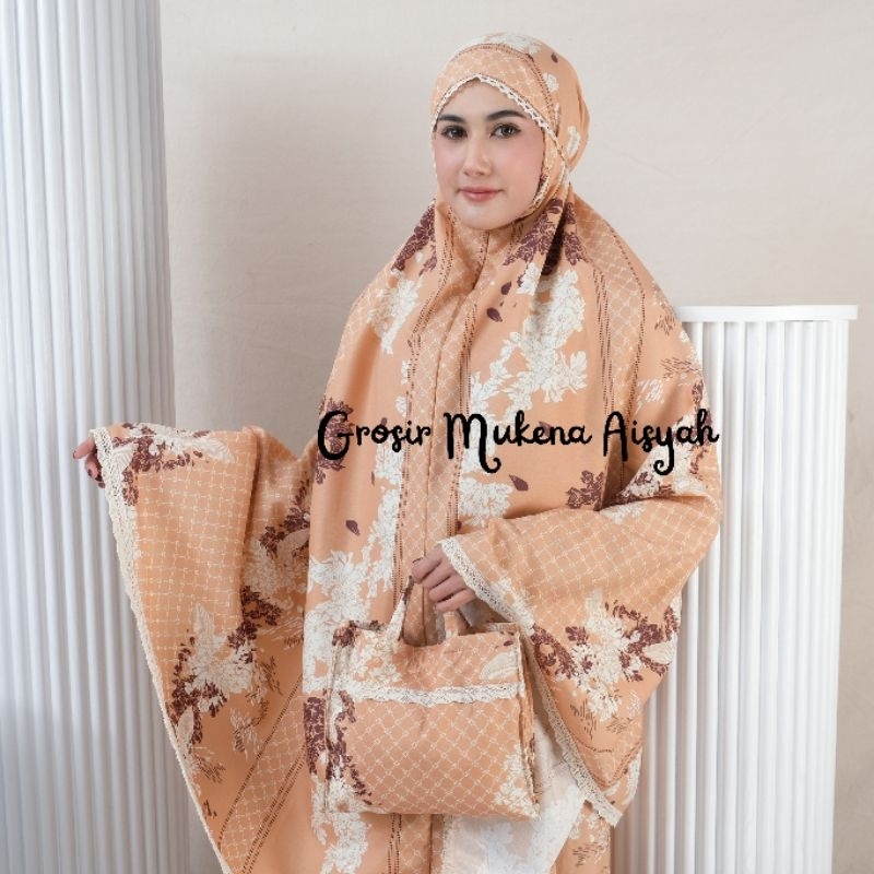 Mukena Dewasa Katun Premium Mewah Jumbo