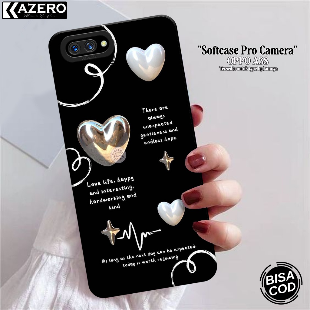 Fashion Case Aesthetic Softcase OPPO A3S Terbaru Case OPPO A3S Silikon Pro Camera Casing OPPO A3S Ke