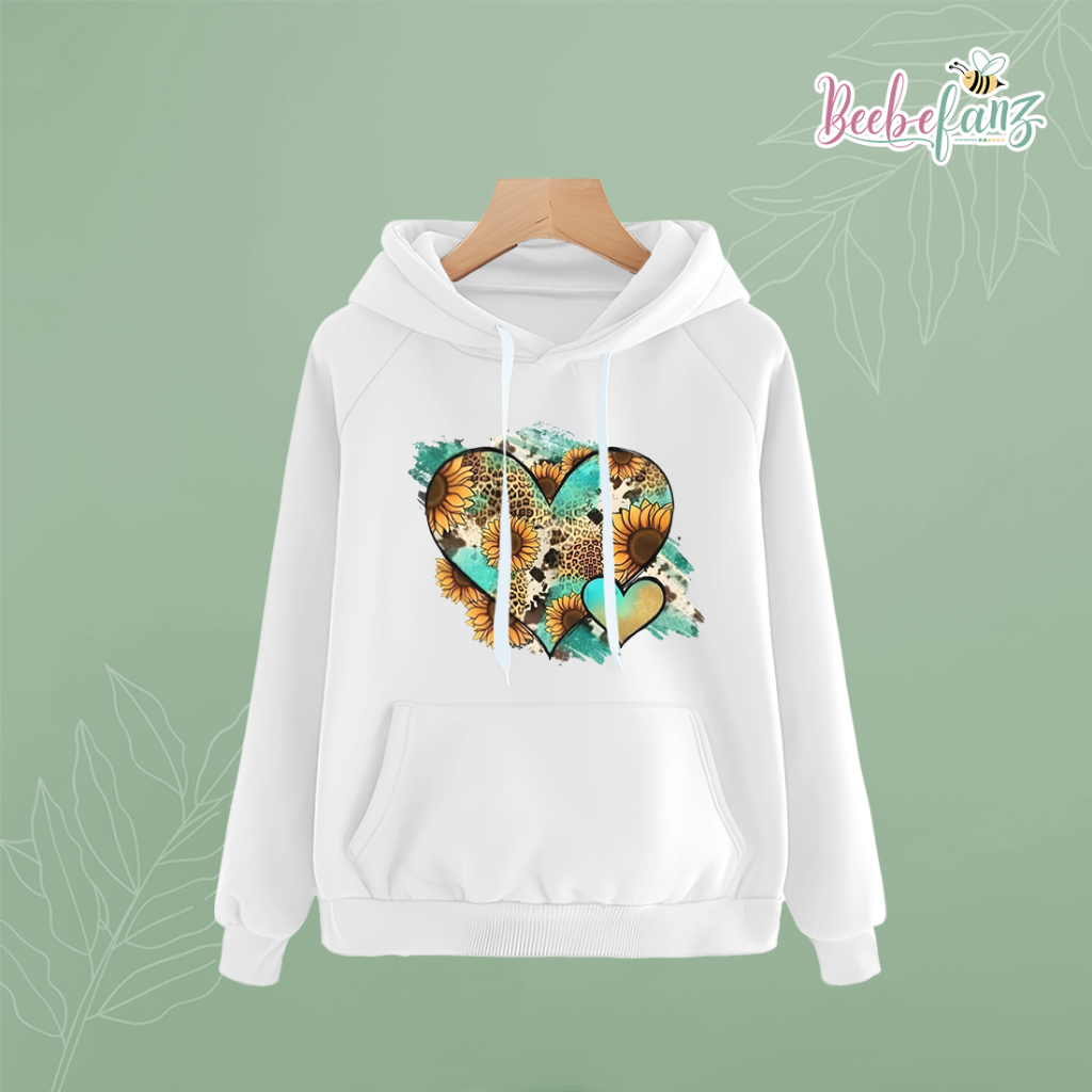 Jaket Hoodie Premium Gambar Leopard Flower Wanita