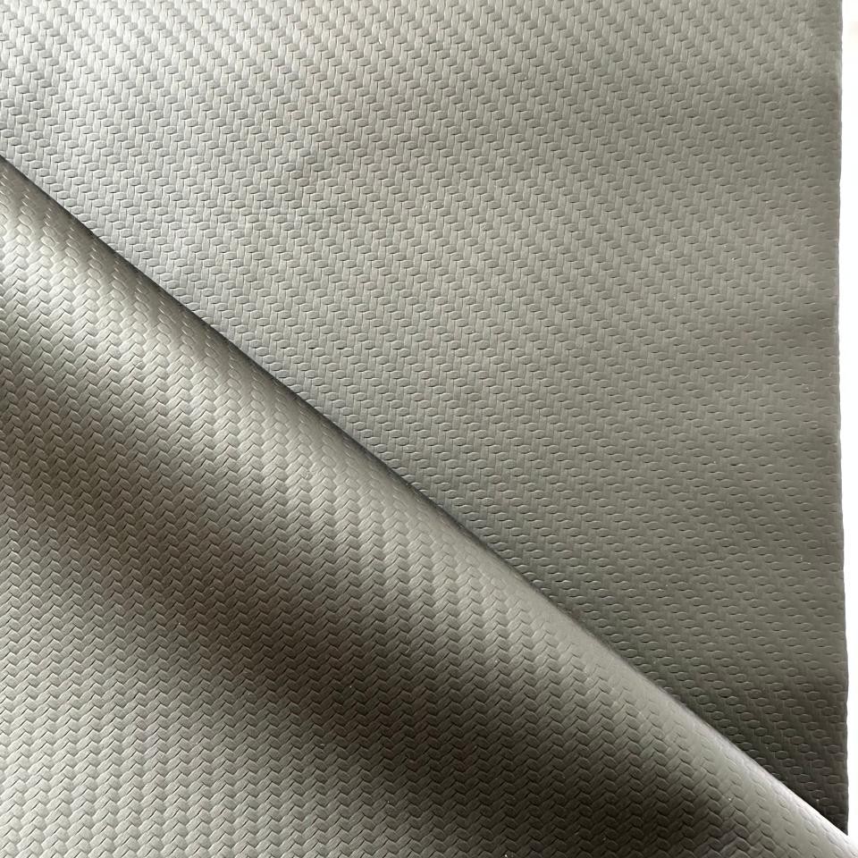 Diskont Rj Kulit Motif Carbon Hitam Per Meter Jok Motor Mobil Lapisan Gulungan Kualitas Premium Pu