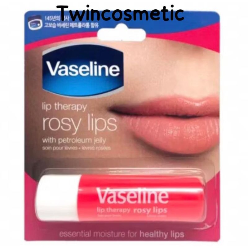 Vaseline Lip Therapy ROSY LIPS with Petroleum Jelly 4,8g ( Made in Korea )