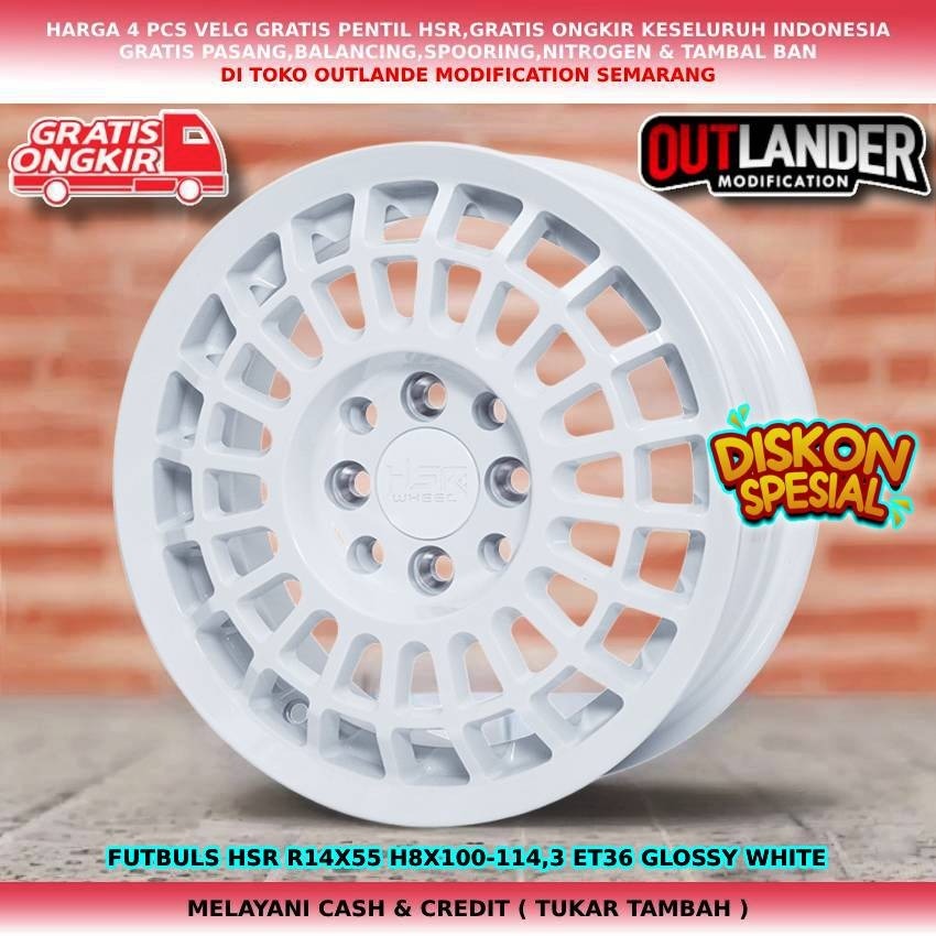 velg mobil racing r14, velg mobil kijang lgx avanxa xenia agya calya ayla swift sigra hsr futbul r14