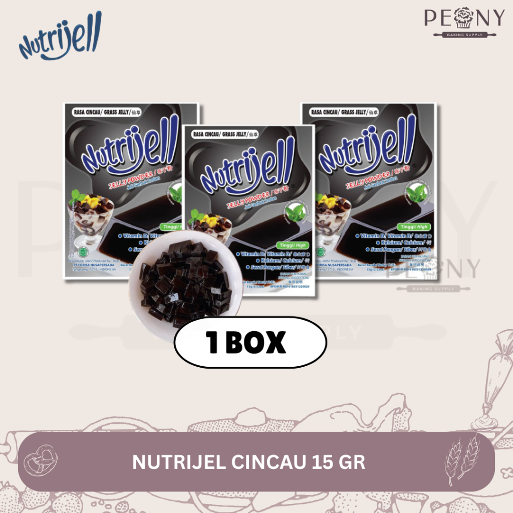 

NUTRIJEL CINCAU 15 GR ( 1 BOX = ISI 12PCS)