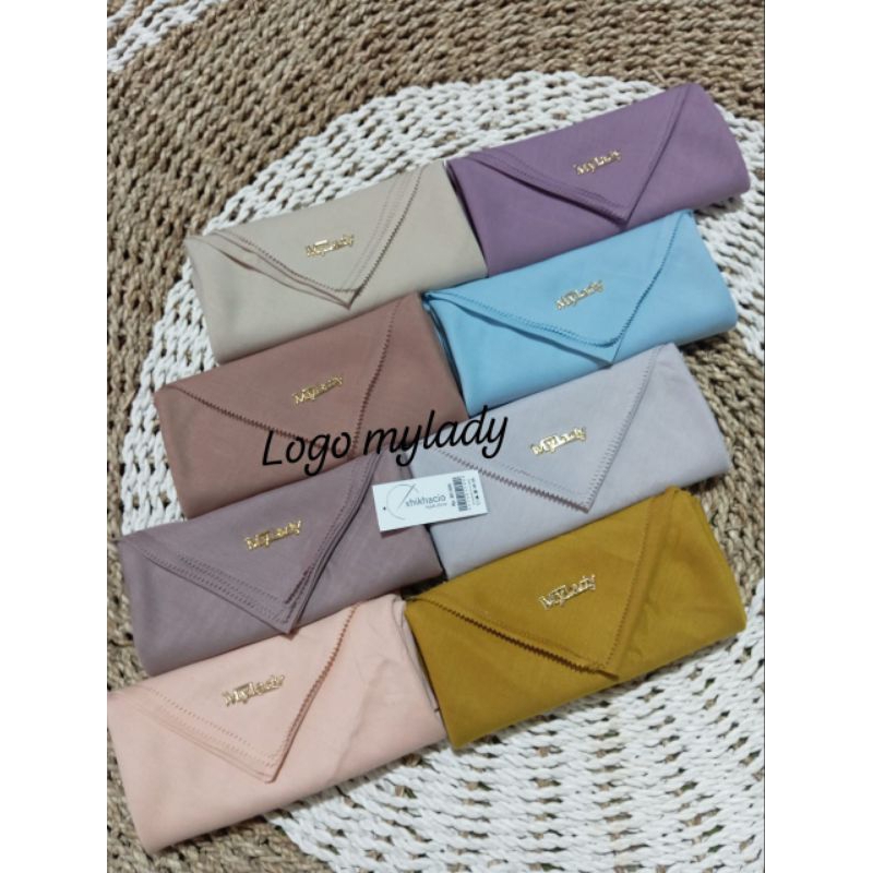 COD/READY JILBAB SEGIEMPAT VOAL PREMIUM POLOS MIX PIN PLAT MY LADY KEMASAN POUCH