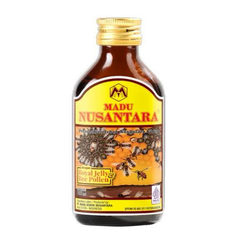 

Madu Nusantara +Royal jelly bee pollen 250ml
