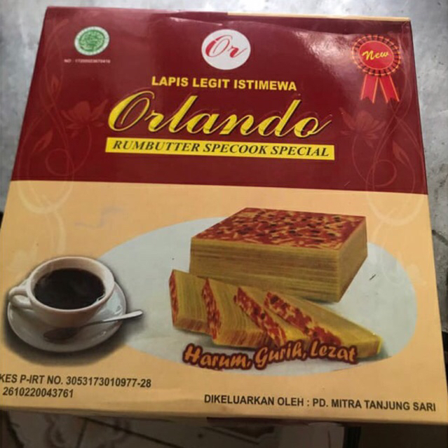 

KUE LAPIS LEGIT ORLANDO ORIGINAL ENAK VIRAL PROMO 17x17CM