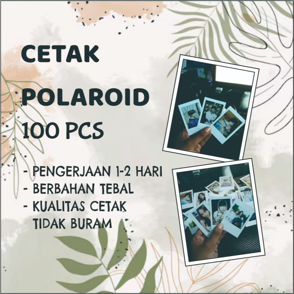 (Bisa COD) Cetak Foto Polaroid 100 Foto 2R Termurah