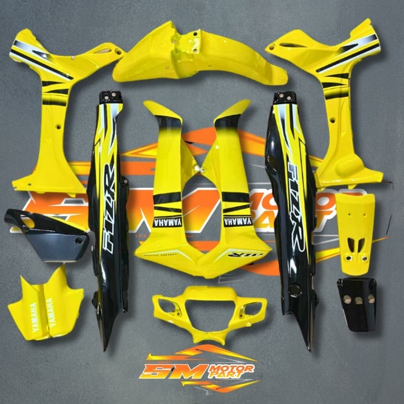 BODY FIZ R FULL SET HALUS KUNING HITAM