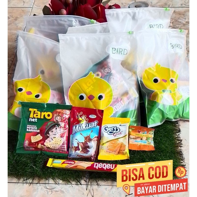 

10 Bungkus Souvenir Ulang Tahun Anak / Parsel Snack Ulang Tahun