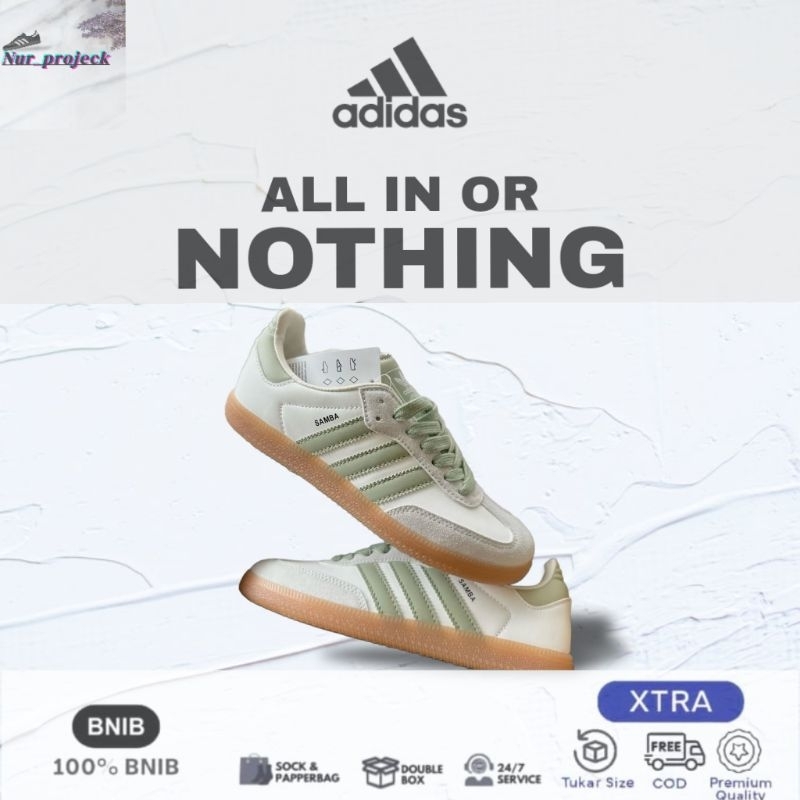 Sepatu sneakers Adidas samba OG putih