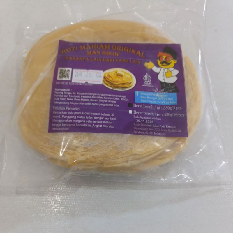 

Roti Maryam ORY Mas Brow, RASA Original 350gram isi 5pcs
