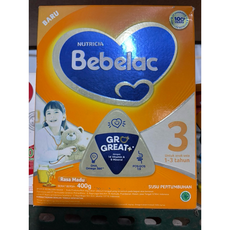 

Bebelac 3 400 gr ED September 2025 Madu Vanilla