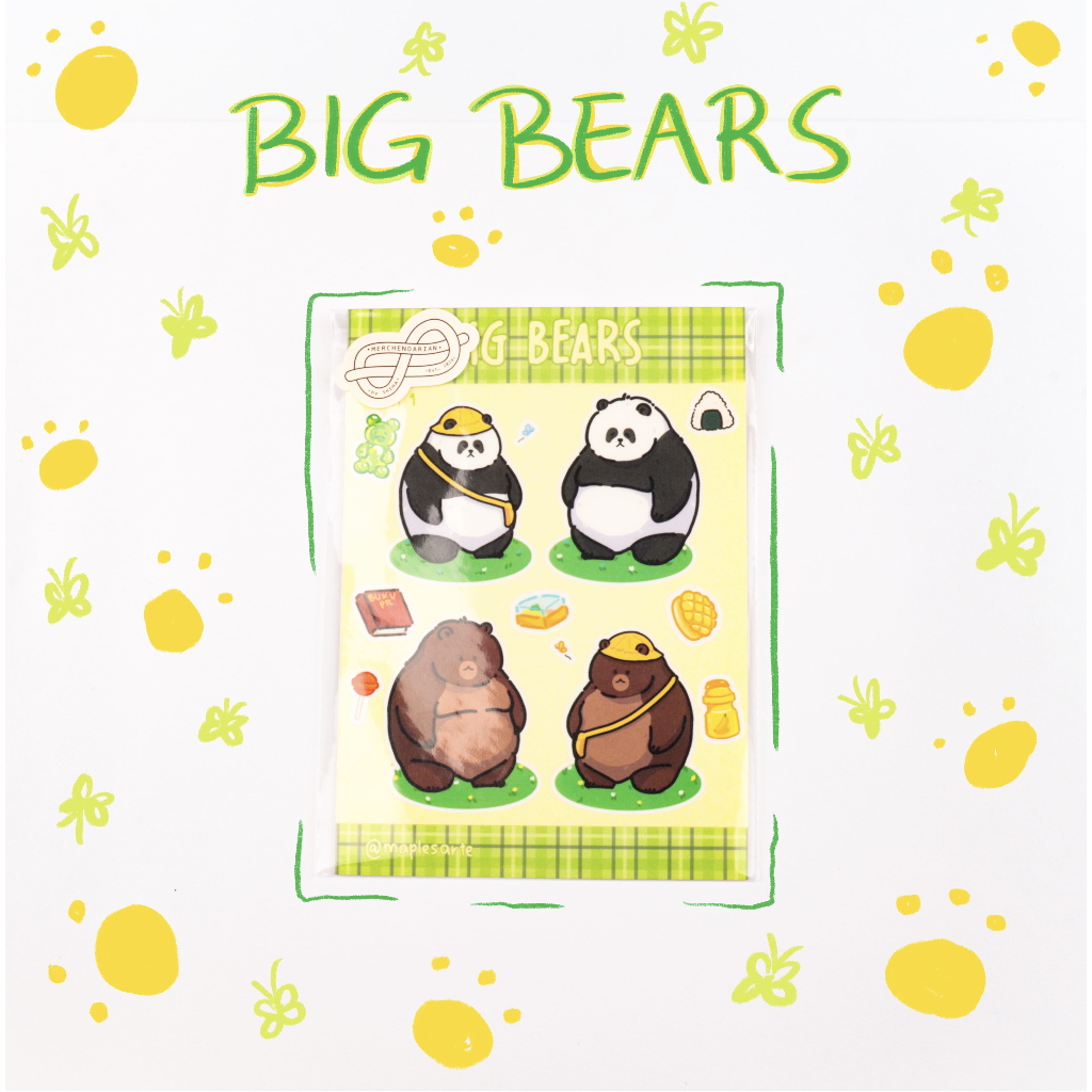 

MERCHENDARIAN Big Bears - Set 1 Vinyl Sticker