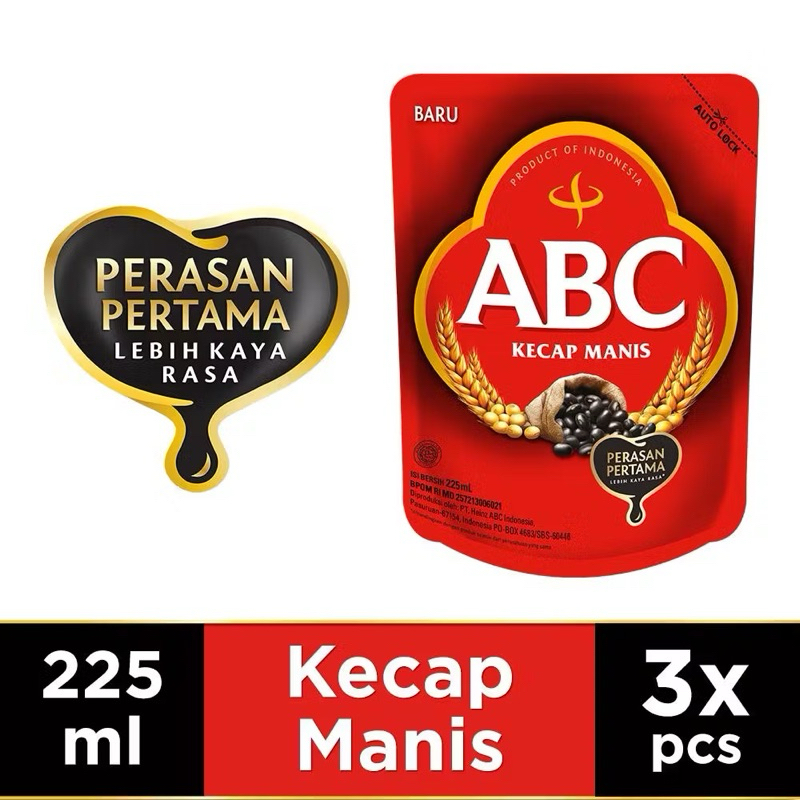 

kecap manis abc refil 250g isi paket 3pcs