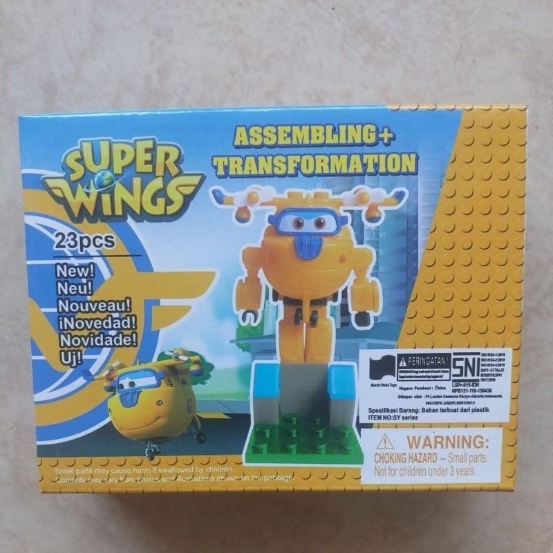 LEGO SUPER WINGS BLOCK EDUKASI BONGKAR PASANG BLOCK SUPER WINGS MAINAN BLOCK