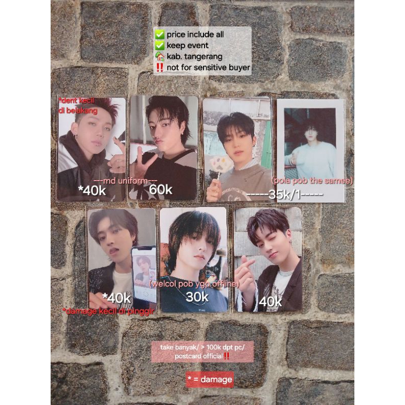 TREASURE SEASON GREETING 2025 / SG25 PHOTOCARD, HARUTO & JEONGWOO POB YG