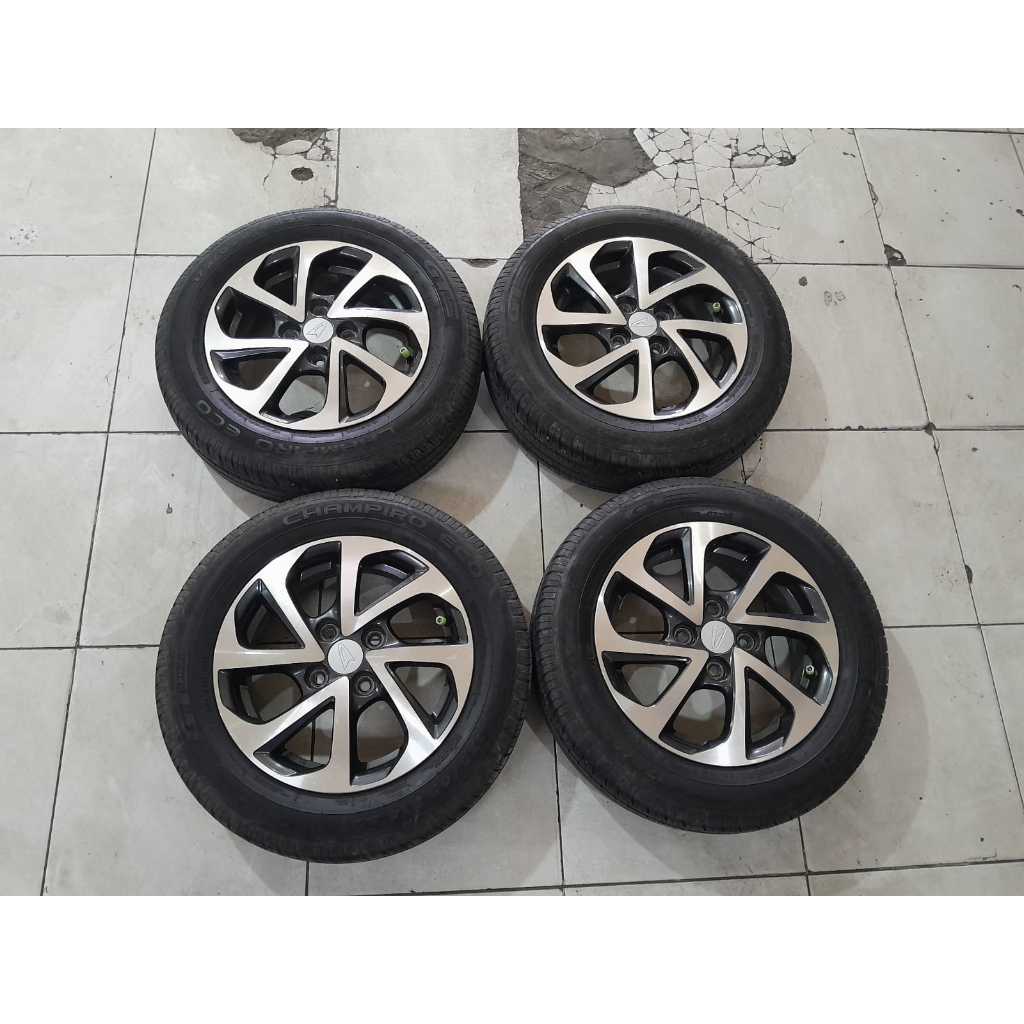 velg seken copotan std agya trd r14 pcd 4x100 plus ban brio agya calya sigra vios ignis