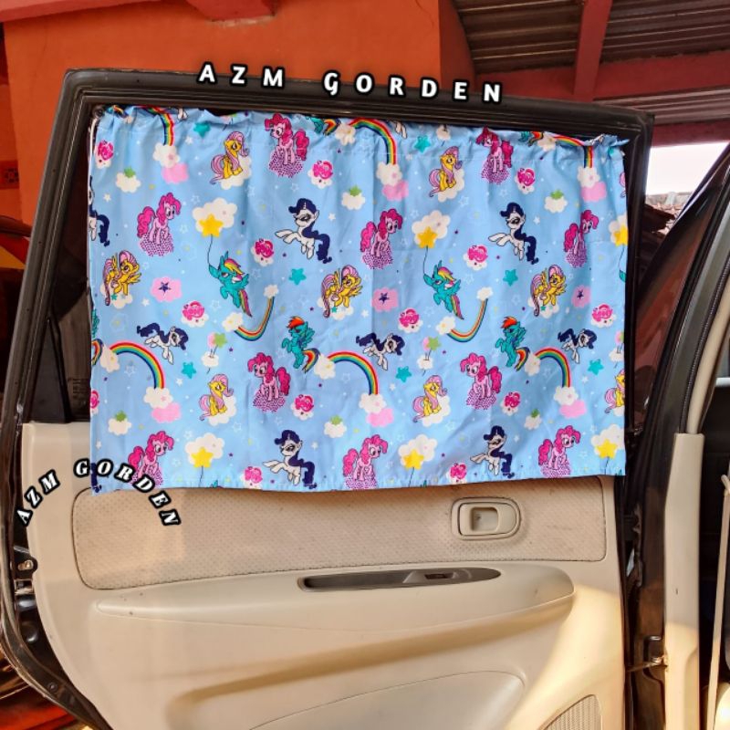 CUCI GUDANG Gorden mobil tempel/Tirai Mobil /Gorden Mobil kaca samping/ tirai mobil Avanza/ Gorden