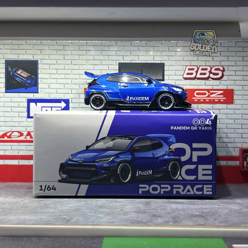 POP RACE 004 TOYOTA PANDEM GR YARIS BLUE - UNSEALED
